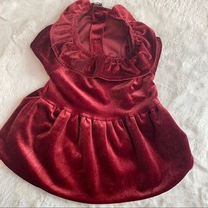 Maroon Holiday Dress with Tutu